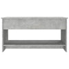 Betongrauer Couchtisch Neleta 102x50x52,5cm (Holz)