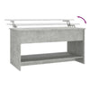 Betongrauer Couchtisch Neleta 102x50x52,5cm (Holz)
