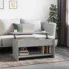 Betongrauer Couchtisch Neleta 102x50x52,5cm (Holz)