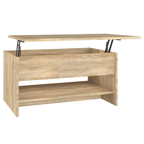 Sonoma Eiche Couchtisch Neleta 80x50x40cm (Holz)
