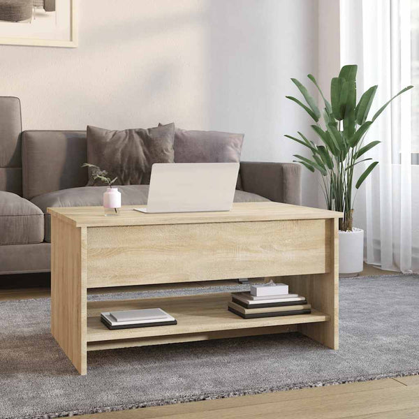 Sonoma Eiche Couchtisch Neleta 80x50x40cm (Holz)
