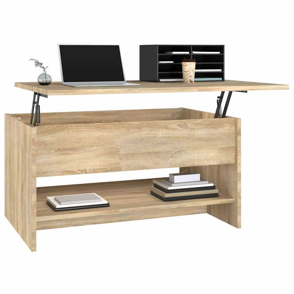 Sonoma Eiche Couchtisch Neleta 80x50x40cm (Holz)
