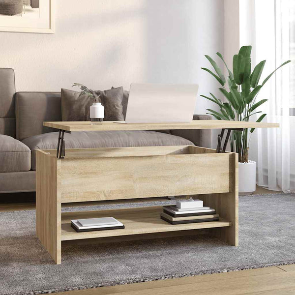 Sonoma Eiche Couchtisch Neleta 80x50x40cm (Holz)