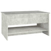 Betongrauer Couchtisch Neleta 80x50x40cm (Holz)