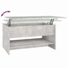Betongrauer Couchtisch Neleta 80x50x40cm (Holz)