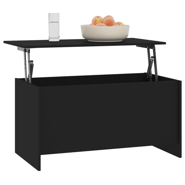 Schwarzer Couchtisch Vespasiean 102x55,5x52,5cm (Holz)