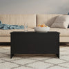 Schwarzer Couchtisch Vespasiean 102x55,5x52,5cm (Holz)