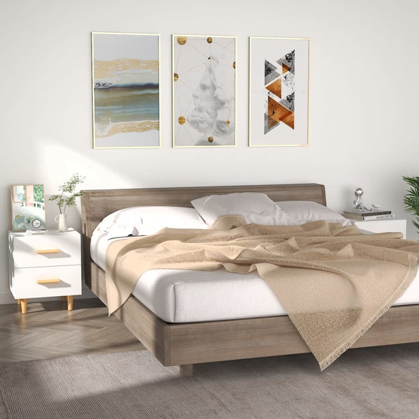 Weiße Nachttische Natalia 40x35x47,5cm (2 Stück)
