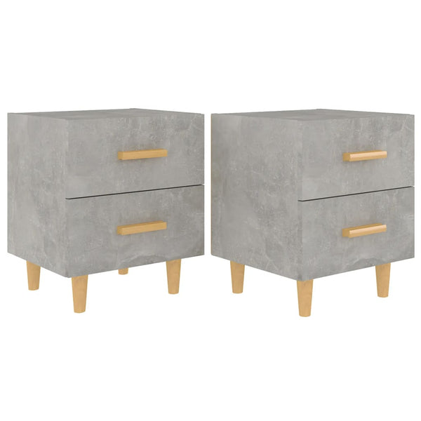 Nachttische Natalia in Betongrau 40x35x47,5cm (2 Stk.)