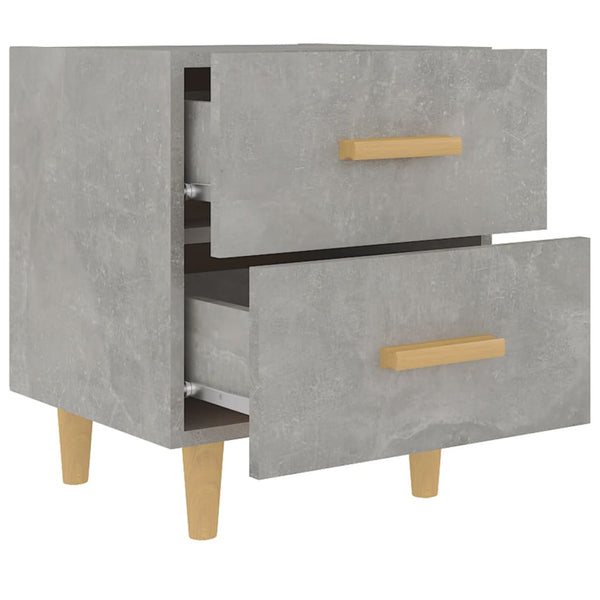 Nachttische Natalia in Betongrau 40x35x47,5cm (2 Stk.)