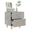 Nachttische Natalia in Betongrau 40x35x47,5cm (2 Stk.)
