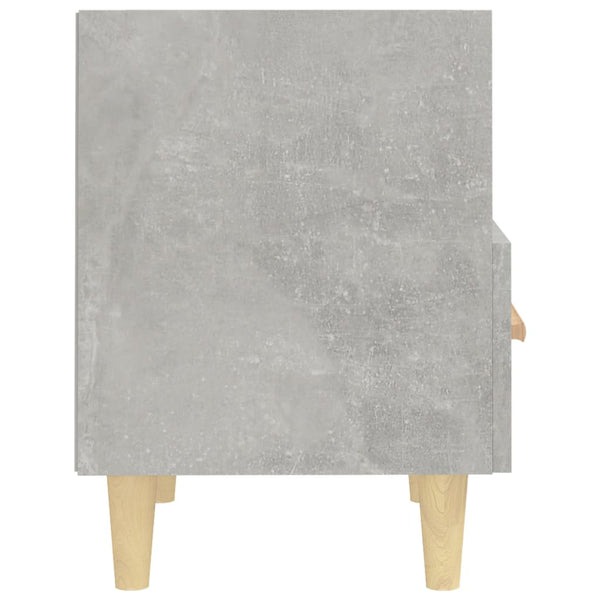 Betoninharmaa yöpöydät Gicuta 40x35x47cm (2 kpl)
