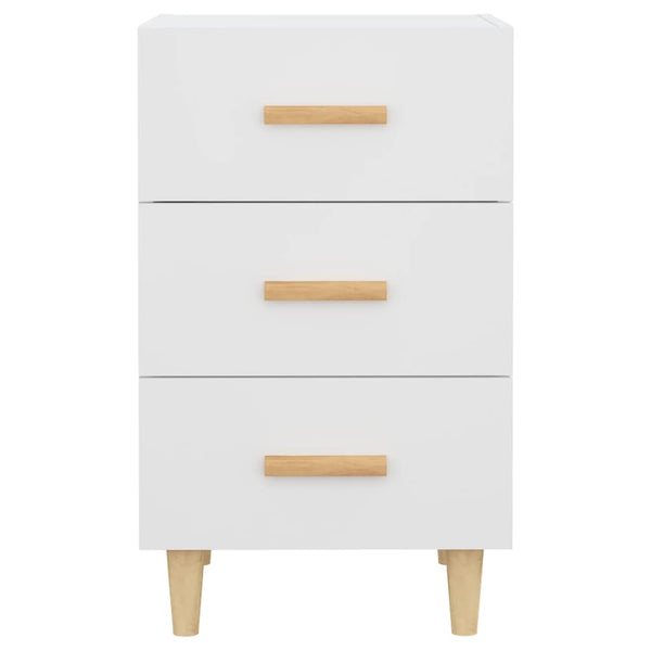 Weißer Nachttisch Mataoana 40x40x66cm (Holz)