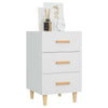 Weißer Nachttisch Mataoana 40x40x66cm (Holz)