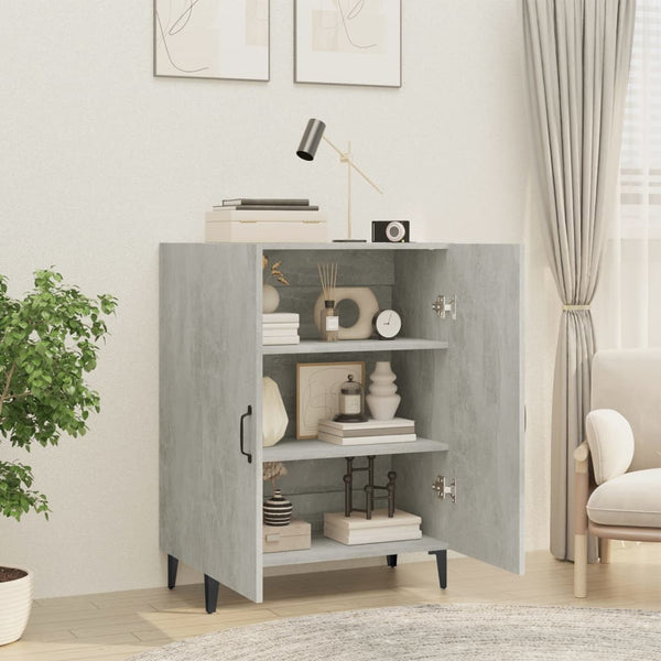 Betoninharmaa senkki Costinella 70x34x90cm (puinen)