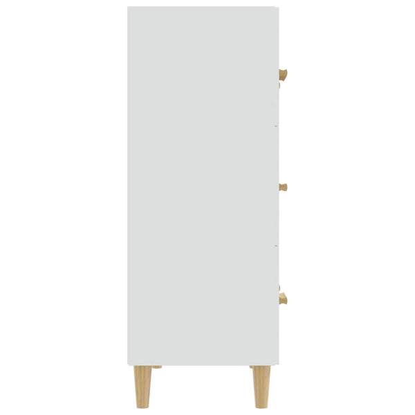 Weiße Kommode Ersilica 70x34x90cm (Holz)