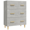 Kommode Ersilica 70x34x90cm in Beton-Optik (Holz)