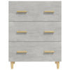 Kommode Ersilica 70x34x90cm in Beton-Optik (Holz)