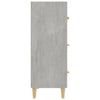Kommode Ersilica 70x34x90cm in Beton-Optik (Holz)