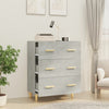 Kommode Ersilica 70x34x90cm in Beton-Optik (Holz)