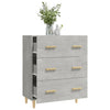 Kommode Ersilica 70x34x90cm in Beton-Optik (Holz)