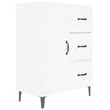 Weißes Sideboard Benescu 69,5x34x90cm (Holz)