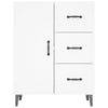 Weißes Sideboard Benescu 69,5x34x90cm (Holz)