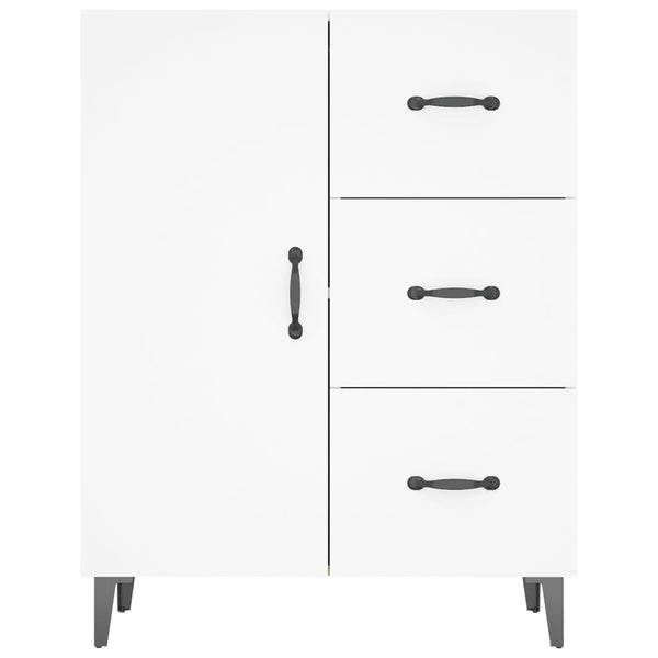 Weißes Sideboard Benescu 69,5x34x90cm (Holz)