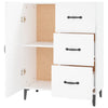 Weißes Sideboard Benescu 69,5x34x90cm (Holz)
