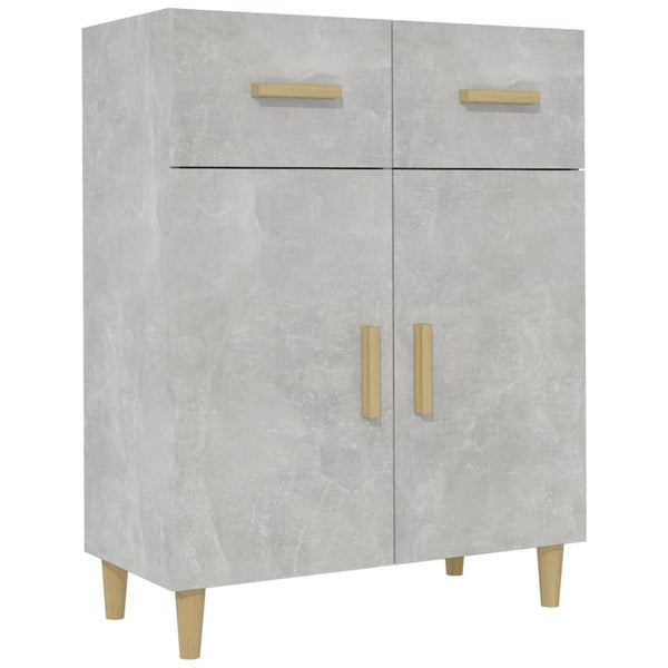 Sideboard Uliver, betonfarben, 69,5x34x89cm (Holz)