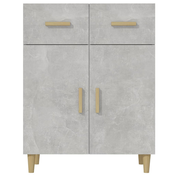 Sideboard Uliver, betonfarben, 69,5x34x89cm (Holz)