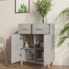 Sideboard Uliver, betonfarben, 69,5x34x89cm (Holz)