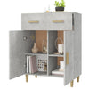 Sideboard Uliver, betonfarben, 69,5x34x89cm (Holz)