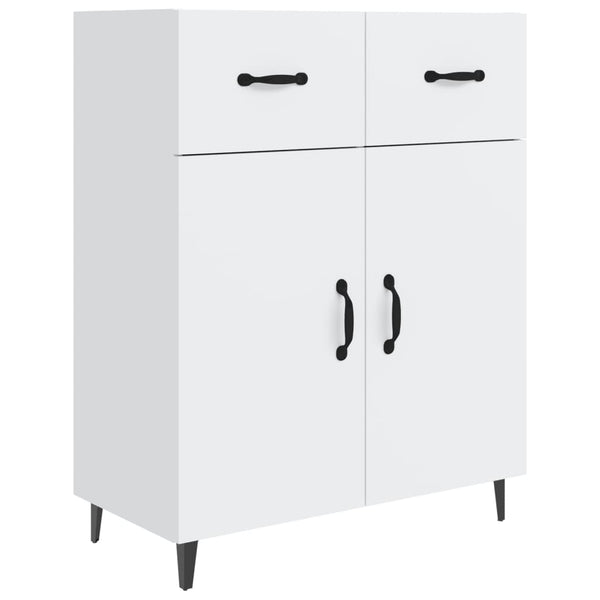 Weißes Sideboard Nyasia 69,5x34x90cm (Holz)