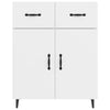 Weißes Sideboard Nyasia 69,5x34x90cm (Holz)