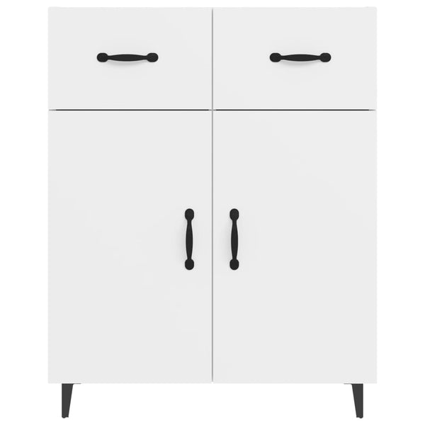 Weißes Sideboard Nyasia 69,5x34x90cm (Holz)