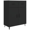 Schwarze Kommode Nyasia 69,5x34x90cm (Holz)