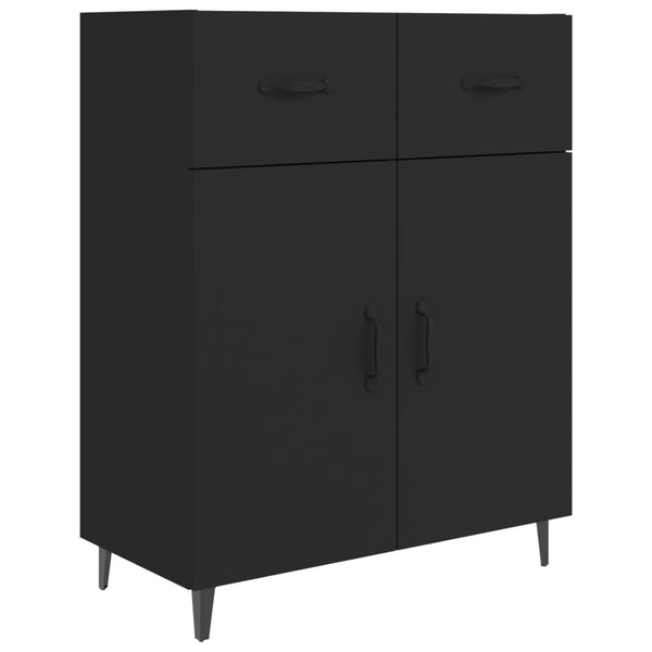 Schwarze Kommode Nyasia 69,5x34x90cm (Holz)