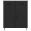 Schwarze Kommode Nyasia 69,5x34x90cm (Holz)