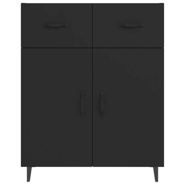 Schwarze Kommode Nyasia 69,5x34x90cm (Holz)