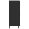 Schwarze Kommode Nyasia 69,5x34x90cm (Holz)