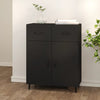 Schwarze Kommode Nyasia 69,5x34x90cm (Holz)