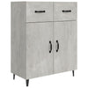 Niedrige Anrichte Nyasia, betongrau, 69,5x34x90cm (Holz)