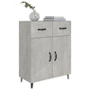 Niedrige Anrichte Nyasia, betongrau, 69,5x34x90cm (Holz)