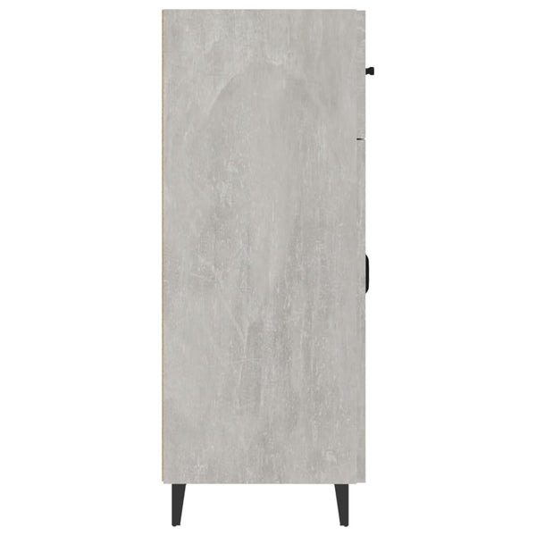 Niedrige Anrichte Nyasia, betongrau, 69,5x34x90cm (Holz)