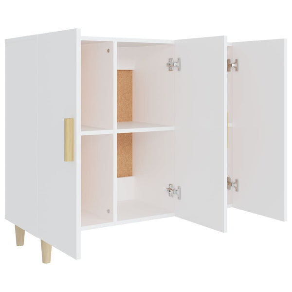 Weiße Kommode Trotus 90x34x80cm (Holz)