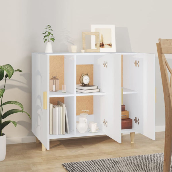 Weiße Kommode Trotus 90x34x80cm (Holz)