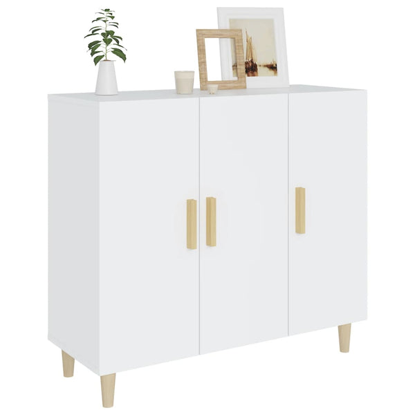 Weiße Kommode Trotus 90x34x80cm (Holz)