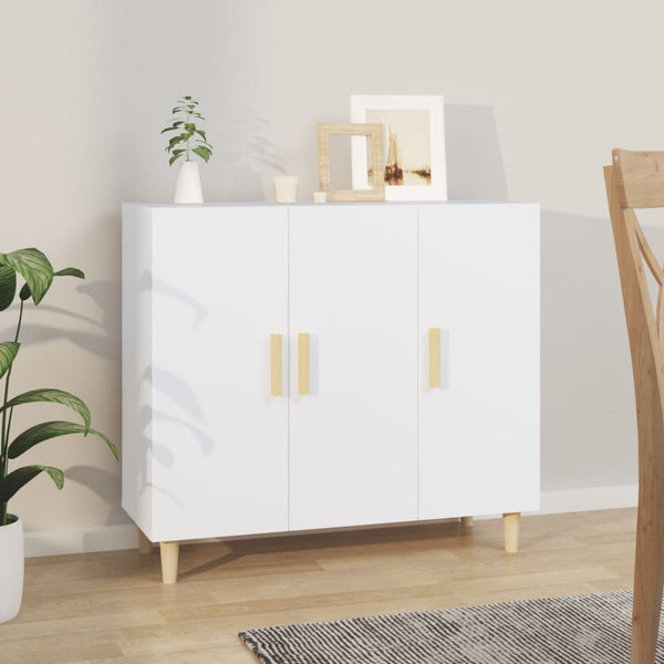 Weiße Kommode Trotus 90x34x80cm (Holz)