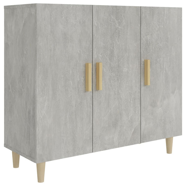 Betongraues Sideboard Trotus 90x34x80cm (Holz)
